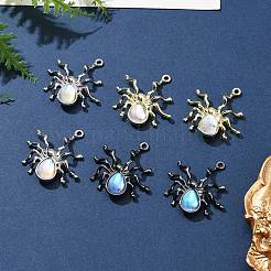 6 pièces 3 couleurs pendentifs en alliage de placage de rack halloween&nbsp;PALLOY-FS0001-03