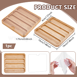 Aufbewahrungsboxen für Uhren aus Holz&nbsp;ODIS-WH0099-145A