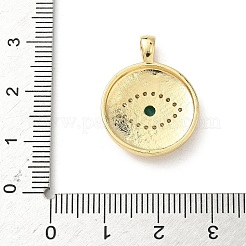 Pendentifs avec zircon cubiques à micro-pavés en laiton&nbsp;KK-F905-22G-03