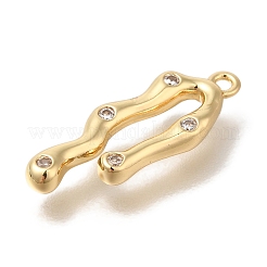 Ottone micro spianare pendenti zirconi&nbsp;LS-KK-B122-03D-04G