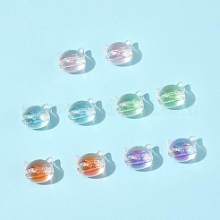 32pcs perles acryliques irisées arc-en-ciel placage uv&nbsp;OACR-FS0002-16