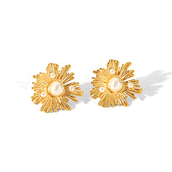 Orecchini vintage irregolari con fiori di perle finte&nbsp;HQ5475-2