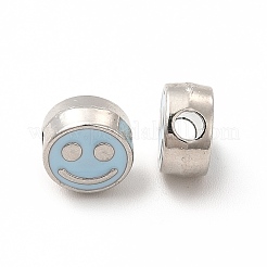 Perline di smalto in lega di placcatura a cremagliera&nbsp;FIND-G051-01P-05
