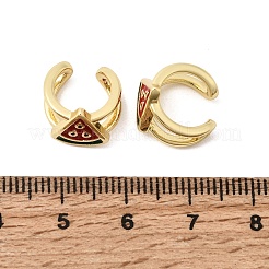 Orecchini a bracciale in ottone&nbsp;EJEW-C186-02D-G
