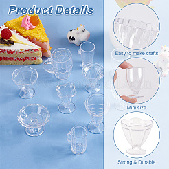 Minibecher aus Kunststoff&nbsp;DIY-WH0215-96