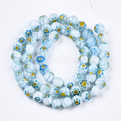 Tondi di vetro millefiori fili di perline&nbsp;LK-P001-36
