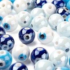 60 pz 4 colori fatti a mano in porcellana perline in ceramica&nbsp;PORC-LS0001-02