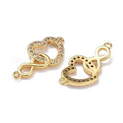 Connettori in ottone con micro pavimentazioni in zirconia cubica trasparente&nbsp;X-ZIRC-A021-72G