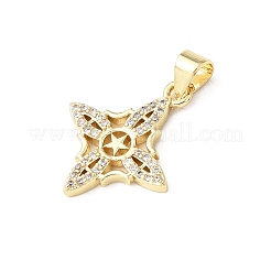Messing micro pave klare zirkonia anhänger&nbsp;KK-E799-06F-G
