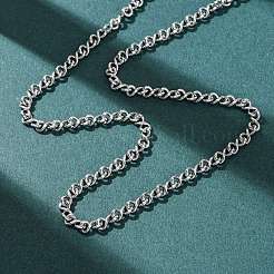 3.8 mm gedrehte Kettenhalsketten aus 304 Edelstahl&nbsp;NJEW-P346-02P