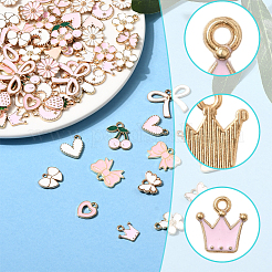 Colgantes de esmalte de aleación 80pcs 20 estilos&nbsp;ENAM-SC0007-07