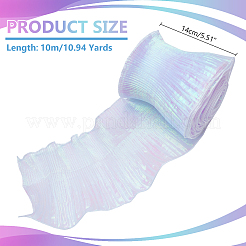 10 m langer plissierter Spitzenbesatz aus Polyester&nbsp;OCOR-PH0002-98