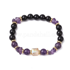 6 Stück Stretch-Armband-Set mit natürlichen Edelsteinen&nbsp;BJEW-JB101000