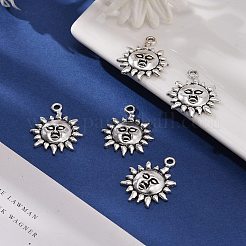 Tibetischer stil Aluminium Anhänger & Charms&nbsp;TIBEP-LF9244YKG-AS-FF