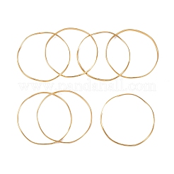 7 pz set di bracciali a onda in acciaio inossidabile 304 con placcatura sotto vuoto in PVD per donna&nbsp;BJEW-A011-10B-G