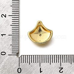 Latón micro pavimenta claro cubic zirconia encantos&nbsp;KK-B136-10G-03