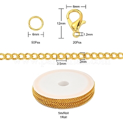 Bausatz für DIY-Kettenarmband-Halskette&nbsp;DIY-YW0005-82G