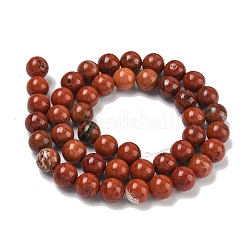Natürliche rote Jaspis Perle Stränge&nbsp;G-K153-B19-8mm