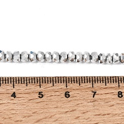 Chapelets de perles en verre électroplaqué&nbsp;GLAA-Q105-03U