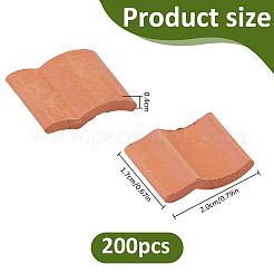 200 pz decorazioni espositive in argilla&nbsp;DJEW-FH0001-60A-01