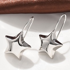 Orecchini pendenti in ottone con stella&nbsp;EJEW-B132-05P
