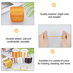 6 rouleau de cordon satiné en nylon bicolore&nbsp;NWIR-AR0001-06
