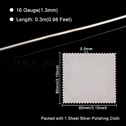 1pc 999 feine Silberdraht&nbsp;STER-BC0001-71B