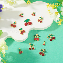 12 Stück 12 Stile 304 Edelstahl Emaille Charms&nbsp;STAS-TA0003-33