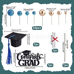 Kits de décoration de gâteaux de remise de diplôme&nbsp;DIY-WH0622-415B-1