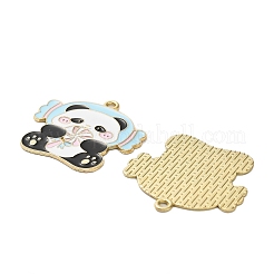 Pendente smaltati in lega&nbsp;ENAM-G229-03G-04