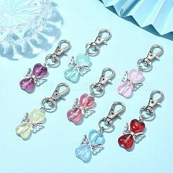 Décoration pendentif en verre ange&nbsp;X1-HJEW-JM01188