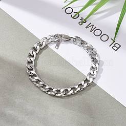 Anlaufgeschützte Panzerkettenarmbänder aus Edelstahl 304&nbsp;BJEW-JB06273-02