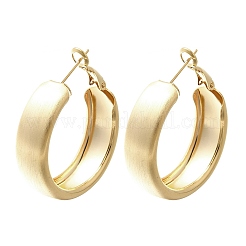 Orecchini a cerchio in ottone per donna&nbsp;EJEW-A121-17A-G