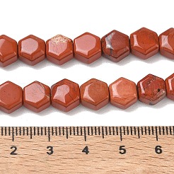Natürliche rote Jaspis Perlen Stränge&nbsp;G-G463-A12-8x9mm