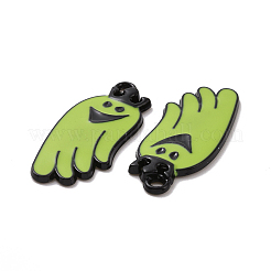 Pendentifs en émail d'alliage de placage de support de thème d'halloween&nbsp;PALLOY-O109-46EB