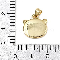 Pendentifs d'émail en laiton &nbsp;KK-D376-02G