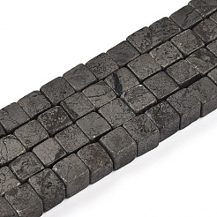 Natürliche Pyrit Perlen Stränge&nbsp;G-T140-37A