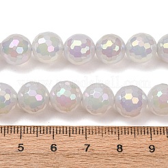 Chapelets de perles en agate naturelle électrolytique&nbsp;G-B191-A07-10mm-01