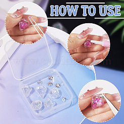 DIY Diamant-Glasflaschen-Anhänger-Bausätze&nbsp;DIY-TA0012-40B