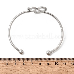 Bracelets manchettes en acier inoxydable 304 pour femmes&nbsp;BJEW-Z150-02P-01