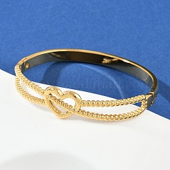 Bracelets à charnière en acier inoxydable 304 pour femmes&nbsp;BJEW-C114-04G