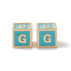 Accumuler des perles d'émail en laiton placage&nbsp;KK-B060-04G-06G