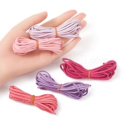 Cordon en simili daim 5 brins 5 couleurs&nbsp;LW-FS0001-01A