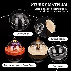 10 mini copertura a cupola in vetro per cloche&nbsp;DJEW-NB0001-24A