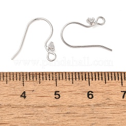 Fil d'oreille simple en argent sterling plaqué rhodium anti-ternissement avec 925 micro pavé de zircone cubique&nbsp;STER-NH0001-66P