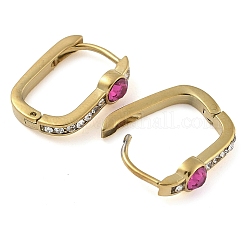 Boucles d'oreilles créoles ovales en acier inoxydable 304&nbsp;EJEW-B109-02G-08