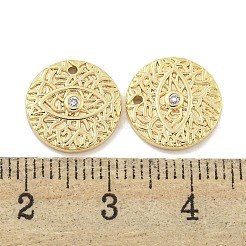 Messing micro pave klare zirkonia anhänger&nbsp;KK-S386-09G
