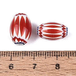 Cuentas de barril de vidrio millefiori hechas a mano&nbsp;LA-N002-04B