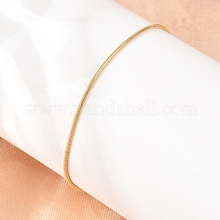 Verstellbare Schlangenketten-Armbänder aus Edelstahl 304 mit Schiebeverschluss für Damen&nbsp;BJEW-D460-03G