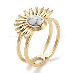 Placcatura ionica (ip) anello in acciaio inossidabile 304&nbsp;RJEW-B059-01G